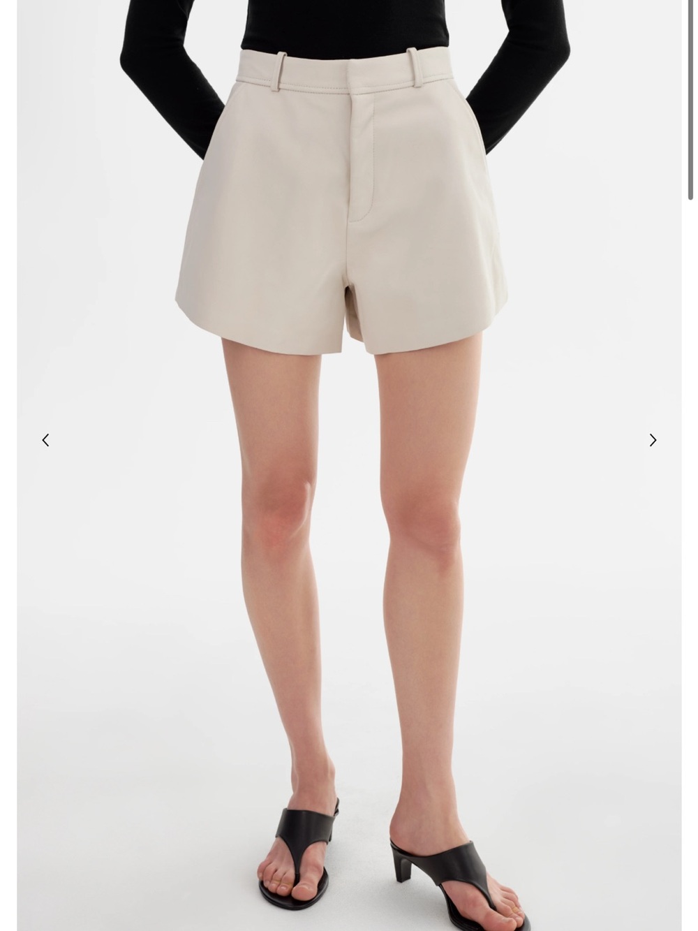 Lamarque MARCIE | LAMB LEATHER SHORTS
